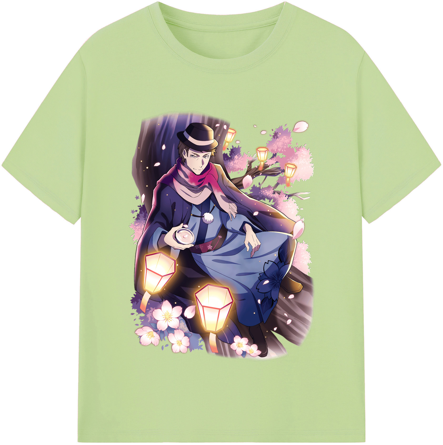 （画像用） 文豪ストレイドッグス Bungo Stray Dogs 綿100％半袖Tシャツ（フロントプリント）